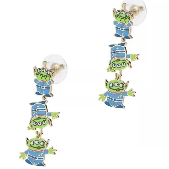 💚🔹️Baublebar🔹️x Disney Pixar Women's Toy Story Alien Earrings NEW - Picture 1 of 6